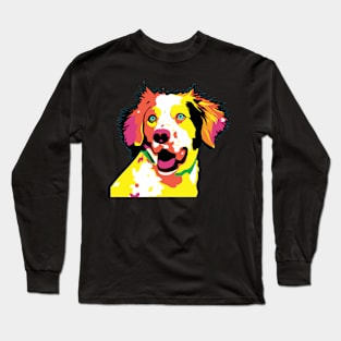 Brittany Pop Art - Dog Lover Gifts Long Sleeve T-Shirt